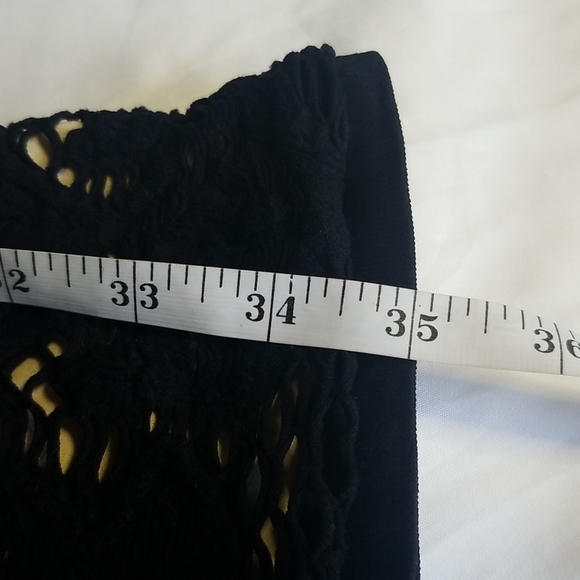 Intimately Free People Black Medallion Crochet Bodycon Dress Size XS - Picture 14 of 14